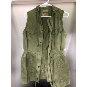 NWT Mudd M Lightweight Military Hooded Cargo Vest